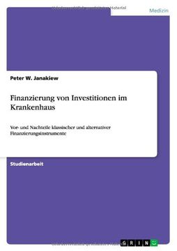 portada Finanzierung von Investitionen im Krankenhaus