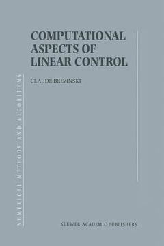 portada computational aspects of linear control (en Inglés)