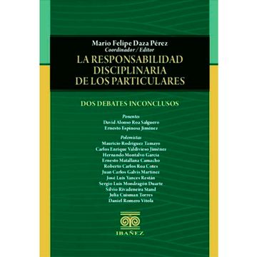 portada LA RESPONSABILIDAD DISCIPLINARIA DE LOS PARTICULARES (in Spanish)