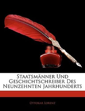 portada Staatsmanner Und Geschichtschreiber Des Neunzehnten Jahrhunderts
