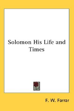 portada solomon his life and times (en Inglés)