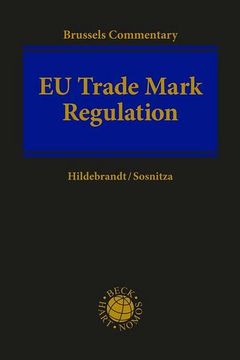portada Eu Trade Mark Regulation (Eutmr): Brussels Commentary (Beck International) (en Inglés)