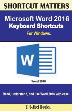 portada Microsoft Word 2016 Keyboard Shortcuts For Windows (en Inglés)