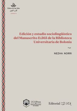 portada Edición y Estudio Sociolingüístico del Manuscrito D. 565 de la Biblioteca Universitaria de Bolonia