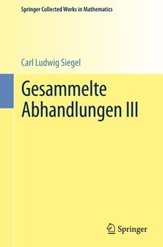portada Gesammelte Abhandlungen III (Springer Collected Works in Mathematics)