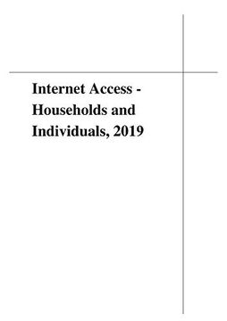 portada Internet Access - Households and Individuals, 2019 (en Inglés)