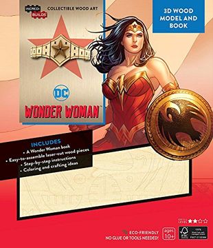 portada Incredibuilds: Dc Comics: Wonder Woman 3d Wood Model and Book (en Inglés)