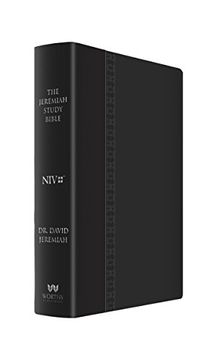 portada The Jeremiah Study Bible, NIV: (Large Print Edition, Black W/ Burnished Edges) Leatherluxe W/Thumb Index: What It Says. What It Means. What It Means f