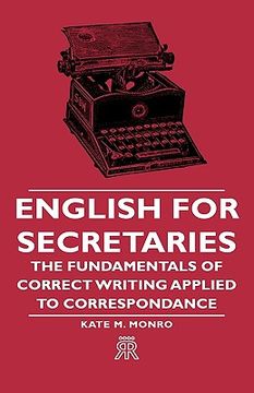portada english for secretaries - the fundamentals of correct writing applied to correspondance (en Inglés)