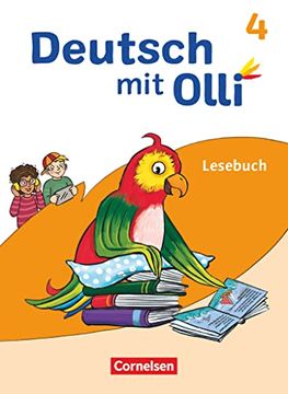 portada Deutsch mit Olli - Lesen 2-4 - Ausgabe 2021 - 4. Schuljahr: Lesebuch - mit Lesetagebuch (en Alemán)