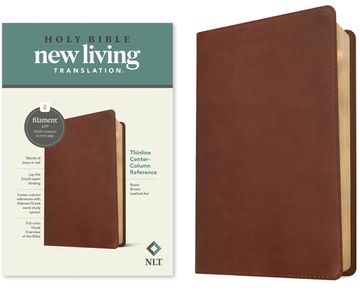 portada Holy Bible: New Living Translation, Rustic Brown, Leatherlike, Filament 