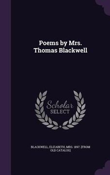 portada Poems by Mrs. Thomas Blackwell (en Inglés)
