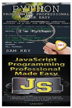 portada Python Programming Professional Made Easy & JavaScript Professional Programming Made Easy (en Inglés)