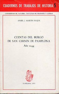 portada cuentas del burgo de san cernín de pamplona. año 1244.