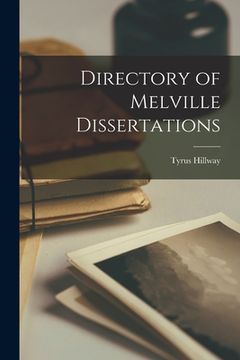 portada Directory of Melville Dissertations (en Inglés)