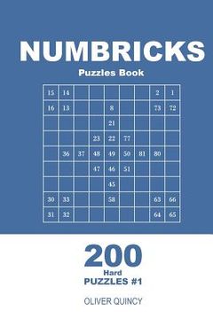 portada Numbricks Puzzles Book - 200 Hard Puzzles 9x9 (Volume 1) (en Inglés)