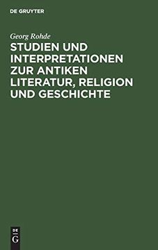 portada Studien und Interpretationen zur Antiken Literatur, Religion und Geschichte (German Edition) [Hardcover ] (en Alemán)