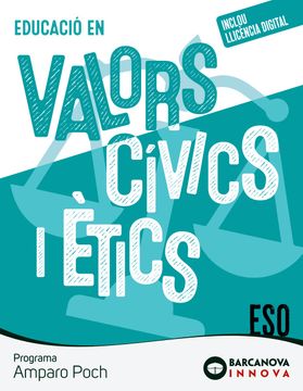 portada Amparo Poch. Educació en Valors Cívics i Ètics. Eso (en Catalá)