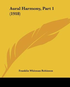 portada aural harmony, part 1 (1918) (en Inglés)
