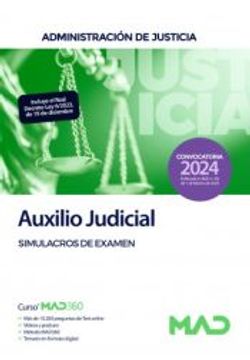 portada Cuerpo de Auxilio Judicial. Simulacros de Examen (in Spanish)