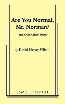 portada are you normal, mr. norman? and other short plays (in English)