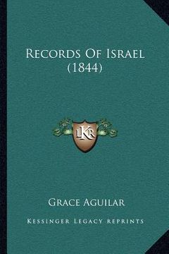 portada records of israel (1844) (en Inglés)