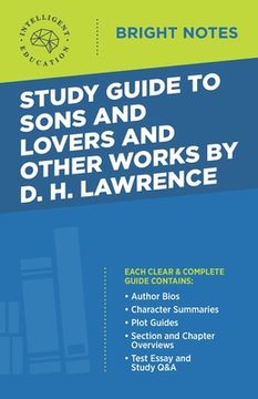 portada Study Guide to Sons and Lovers and Other Works by D. H. Lawrence (in English)