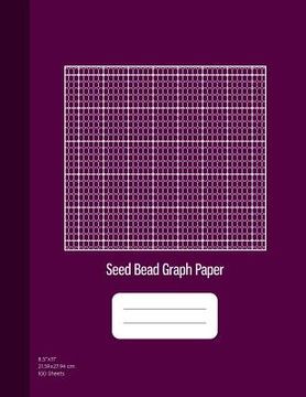 portada Seed Bead Graph Paper: Beadwork Paper, Seed Beading Grid Paper, Beading on a Loom, 100 Sheets, Purple Cover (8.5x11) (en Inglés)