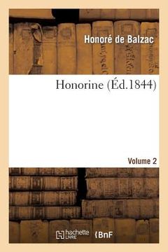portada Honorine. Volume 2 (en Francés)