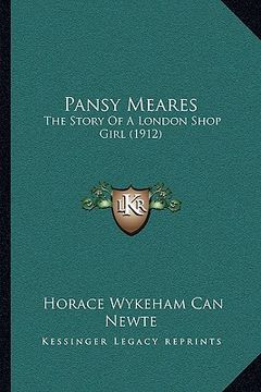 portada pansy meares: the story of a london shop girl (1912)