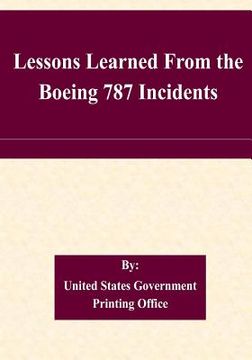 portada Lessons Learned From the Boeing 787 Incidents (in English)