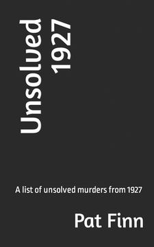 portada Unsolved 1927 (en Inglés)