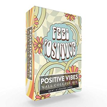 portada Positive Vibes Wall Collage Kit: 60 (4" × 6") Poster Cards (Collage Kits) (en Inglés)
