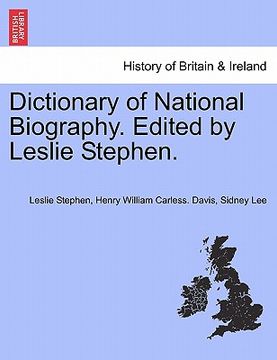 portada dictionary of national biography. edited by leslie stephen. vol. xxx (in English)