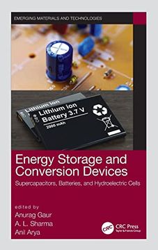 portada Energy Storage and Conversion Devices: Supercapacitors, Batteries, and Hydroelectric Cells (Emerging Materials and Technologies) (en Inglés)