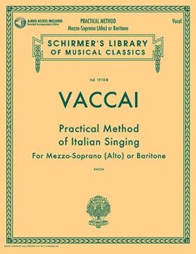 portada Practical Method of Italian Singing: For Mezzo-Soprano (Alto) or Baritone (Book (en Inglés)