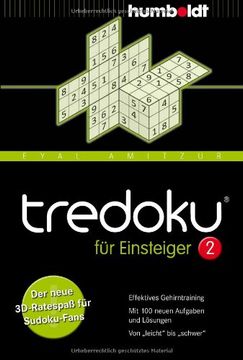 portada tredoku für Einsteiger 2: Der neue 3D-Ratespaß für Sudoku-Fans. Effektives Gehirntraining. Mit 100 neuen Aufgaben und Lösungen. Von "leicht" bis "schwer" (en Alemán)