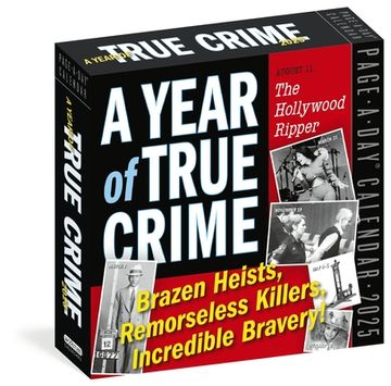 portada A Year of True Crime Page-A-Day Calendar 2025: Poisonings, con Artists, Incredible Survivors!