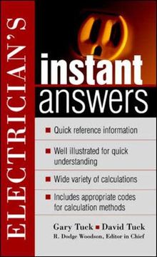 portada Electrician's Instant Answers (Instant Answer Series) (en Inglés)