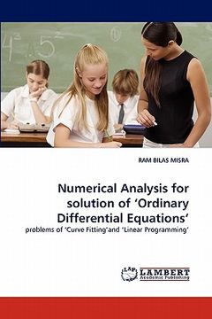 portada numerical analysis for solution of 'ordinary differential equations'