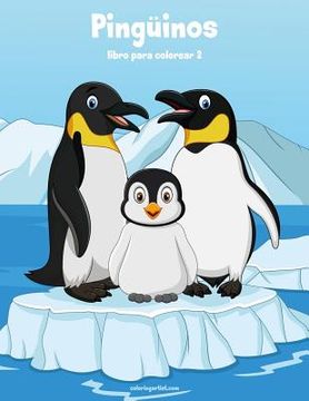 portada Pingüinos libro para colorear 2