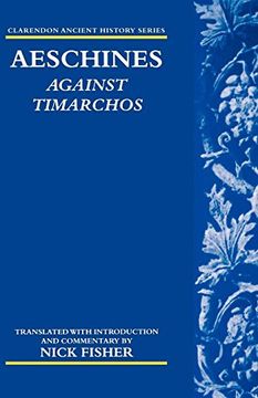 portada Aeschines: Against Timarchos (Clarendon Ancient History Series) (in English)