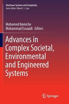 portada Advances in Complex Societal, Environmental and Engineered Systems (en Inglés)