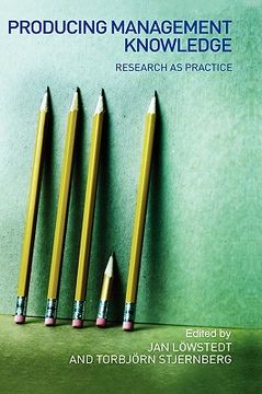 portada producing management knowledge: research as practice (en Inglés)