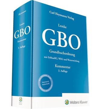 portada Gbo Kommentar - Grundbuchordnung mit Erbbaurg, weg und Wertermittlung (en Alemán)