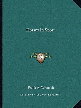 portada horses in sport (in English)