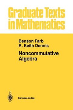 portada noncommutative algebra (en Inglés)