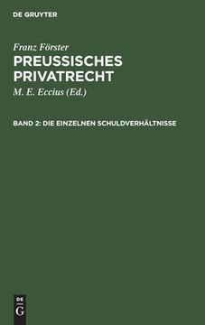 portada Die Einzelnen Schuldverhã Â¤Ltnisse (German Edition) [Hardcover ] (in German)