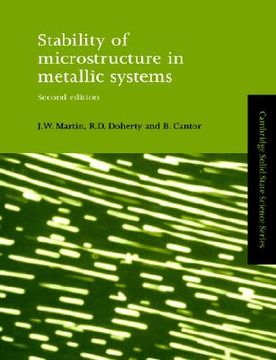 portada Stability of Microstructure in Metallic Systems 2nd Edition Paperback (Cambridge Solid State Science Series) (en Inglés)