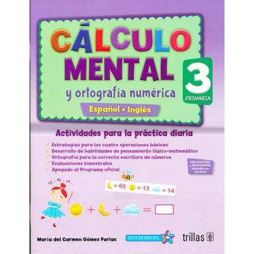 portada Calculo Mental y Ortografia Numerica 3, Primaria (in Spanish)